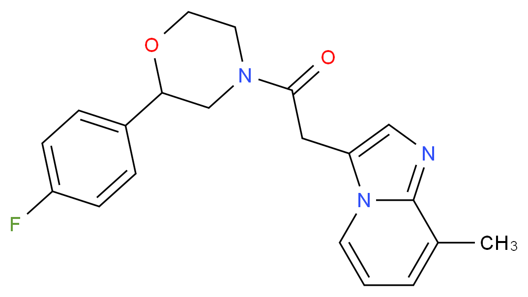 3-{2-[2-(4-fluorophenyl)morpholin-4-yl]-2-oxoethyl}-8-methylimidazo[1,2-a]pyridine_Molecular_structure_CAS_)