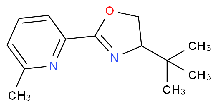 (s)-2-(4-(1,1-dimethylethyl)-4,5-dihydro-2-oxazolyl)-6-methylpyridine_Molecular_structure_CAS_199277-80-0)