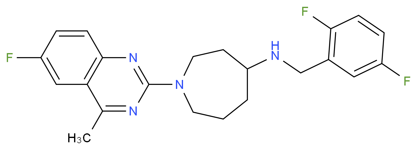 N-(2,5-difluorobenzyl)-1-(6-fluoro-4-methyl-2-quinazolinyl)-4-azepanamine_Molecular_structure_CAS_)
