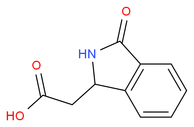 2-(3-oxoisoindolin-1-yl)acetic acid_Molecular_structure_CAS_)