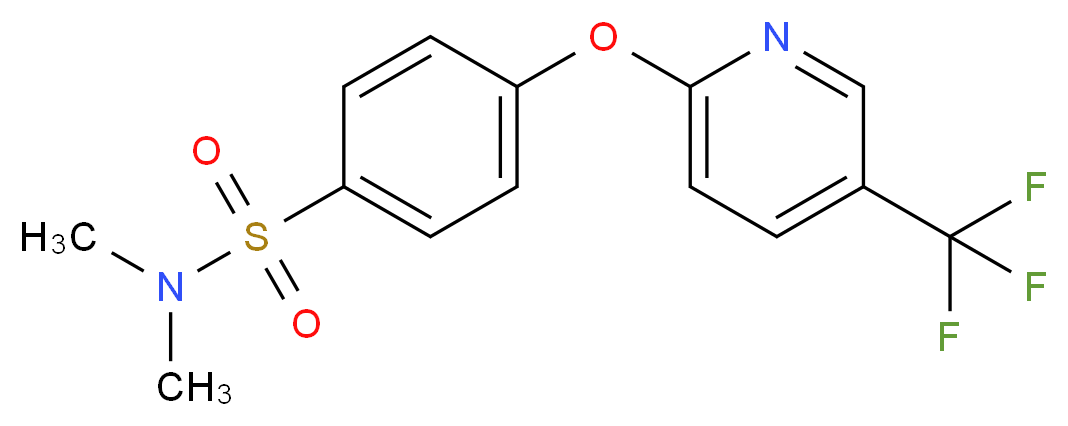 N,N-Dimethyl-4-{[5-(trifluoromethyl)pyridin-2-yl]oxy}benzenesulphonamide_Molecular_structure_CAS_)