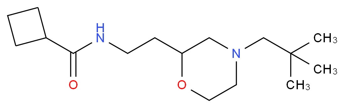 N-{2-[4-(2,2-dimethylpropyl)morpholin-2-yl]ethyl}cyclobutanecarboxamide_Molecular_structure_CAS_)