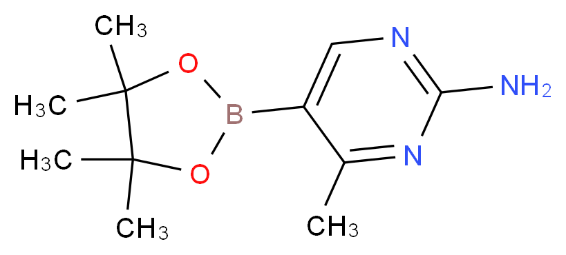 4-Methyl-5-(4,4,5,5-tetramethyl-1,3,2-dioxaborolan-2-yl)pyrimidin-2-amine_Molecular_structure_CAS_944401-55-2)