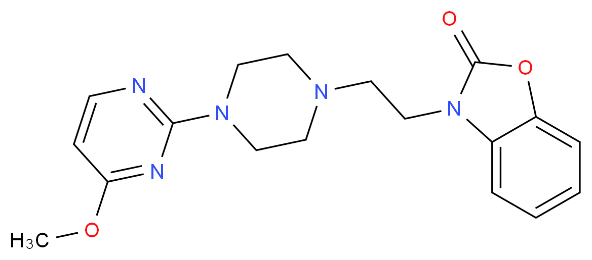 3-{2-[4-(4-methoxypyrimidin-2-yl)piperazin-1-yl]ethyl}-1,3-benzoxazol-2(3H)-one_Molecular_structure_CAS_)