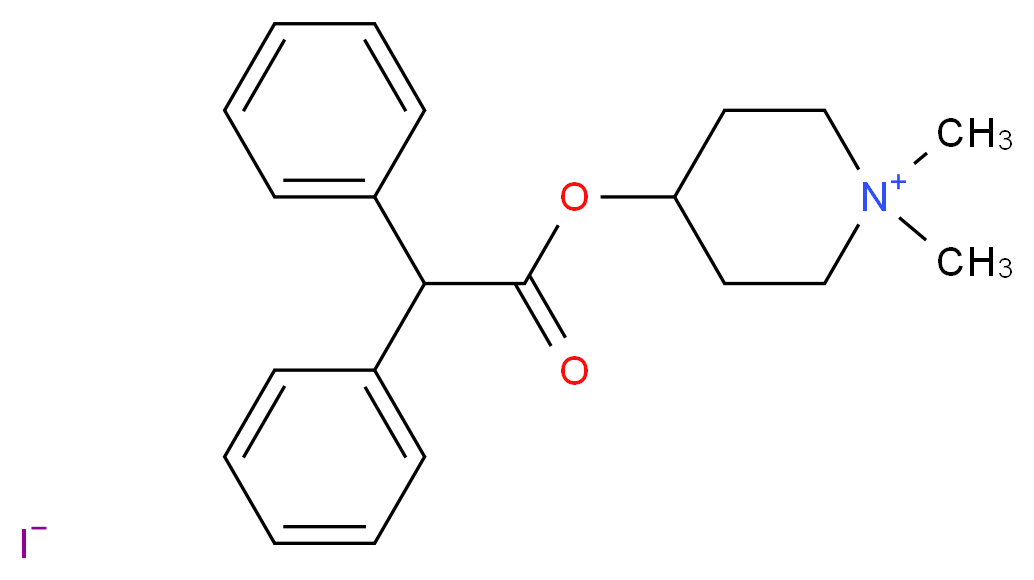 4-Diphenylacetoxy-N-methylpiperidine methiodide_Molecular_structure_CAS_1952-15-4)