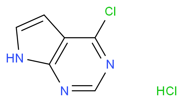 6-Chloro-7-deazapurine Hydrochloride_Molecular_structure_CAS_1243346-92-0)