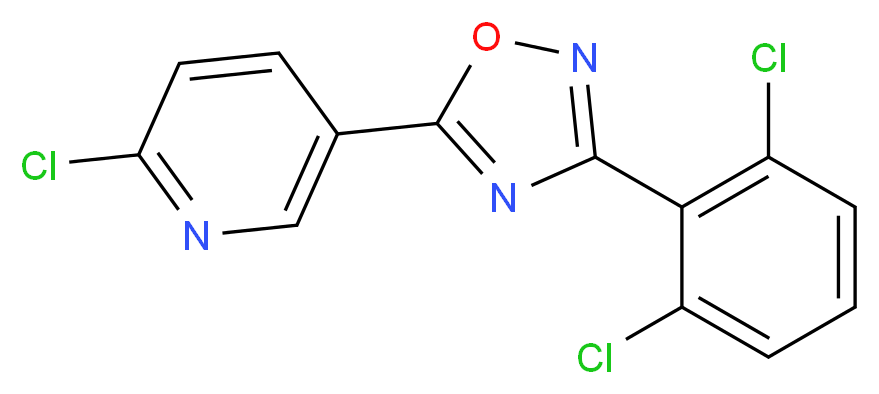 2-chloro-5-[3-(2,6-dichlorophenyl)-1,2,4-oxadiazol-5-yl]pyridine_Molecular_structure_CAS_)
