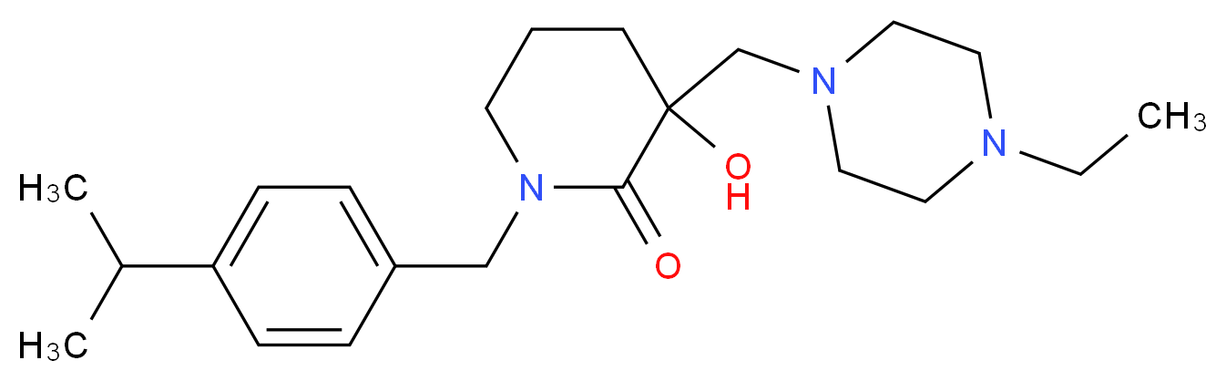 3-[(4-ethyl-1-piperazinyl)methyl]-3-hydroxy-1-(4-isopropylbenzyl)-2-piperidinone_Molecular_structure_CAS_)