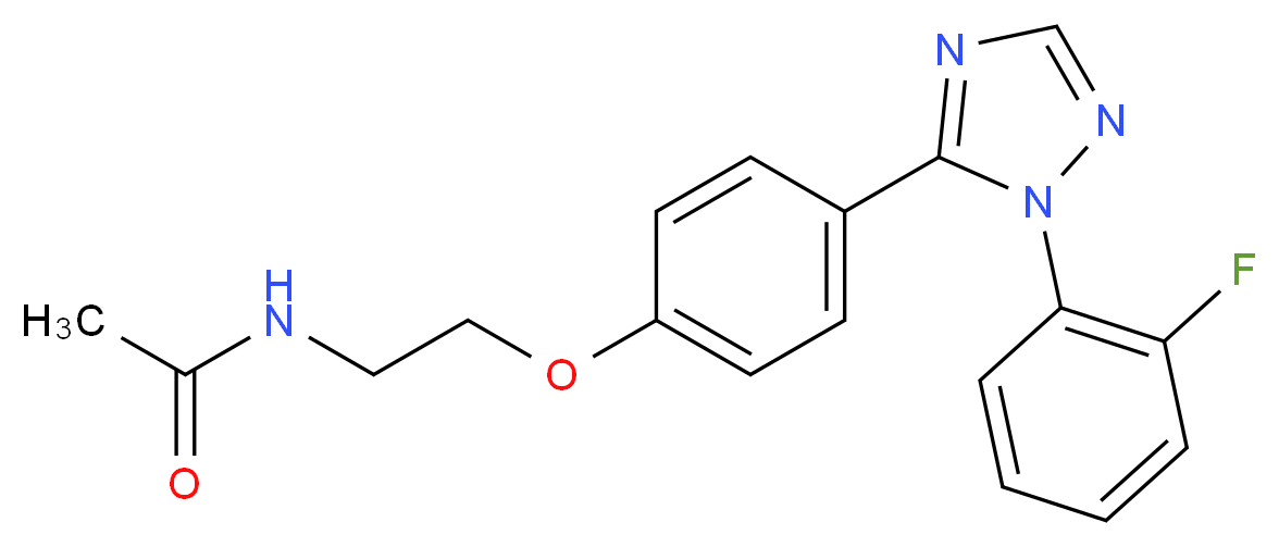 N-(2-{4-[1-(2-fluorophenyl)-1H-1,2,4-triazol-5-yl]phenoxy}ethyl)acetamide_Molecular_structure_CAS_)