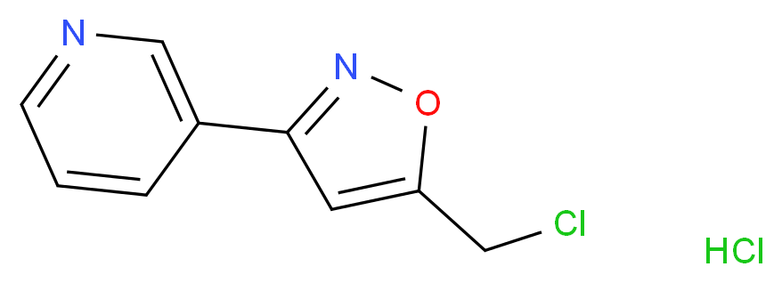 3-[5-(Chloromethyl)isoxazol-3-yl]pyridine hydrochloride_Molecular_structure_CAS_)