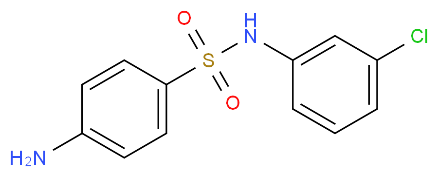 4-Amino-N-(3-chlorophenyl)benzenesulfonamide_Molecular_structure_CAS_19837-81-1)