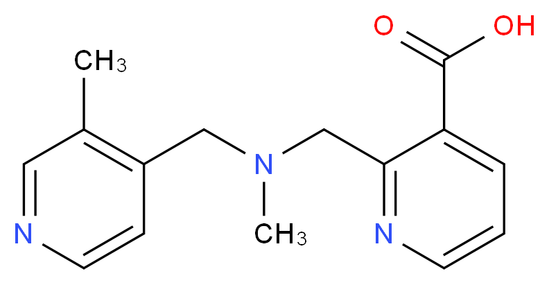 2-({methyl[(3-methylpyridin-4-yl)methyl]amino}methyl)nicotinic acid_Molecular_structure_CAS_)