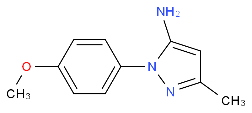 1-(4-methoxyphenyl)-3-methyl-1H-pyrazol-5-amine_Molecular_structure_CAS_91331-86-1)
