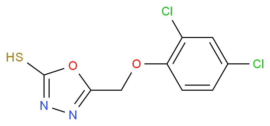 5-(2,4-dichlorophenoxymethyl)-1,3,4-oxadiazole-2-thiol_Molecular_structure_CAS_50848-29-8)