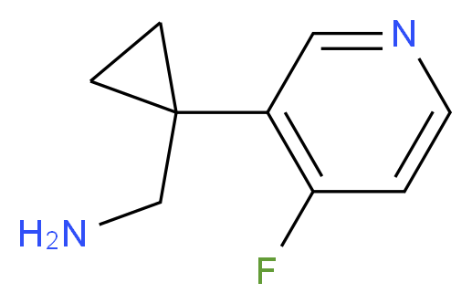 (1-(4-fluoropyridin-3-yl)cyclopropyl)methanamine_Molecular_structure_CAS_1060809-53-1)
