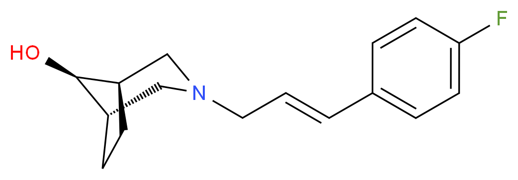 (8-syn)-3-[(2E)-3-(4-fluorophenyl)prop-2-en-1-yl]-3-azabicyclo[3.2.1]octan-8-ol_Molecular_structure_CAS_)