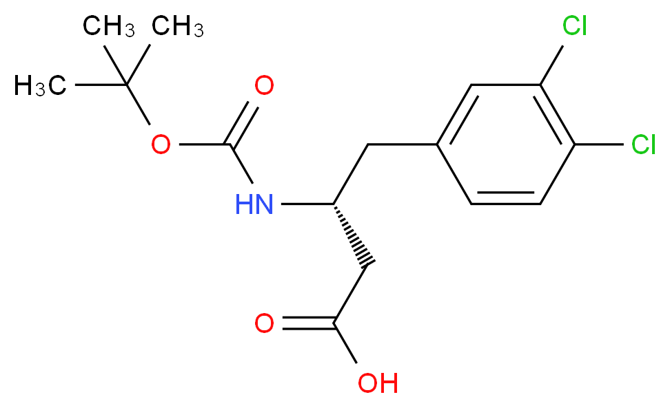 Boc-(R)-3-amino-4-(3,4-dichlorophenyl)butyric acid_Molecular_structure_CAS_269396-56-7)