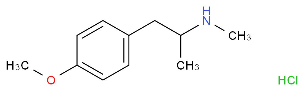 DL-p-Methoxymethamphetamine hydrochloride solution_Molecular_structure_CAS_)