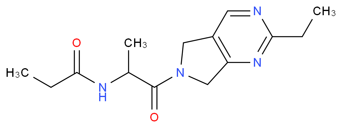 N-[2-(2-ethyl-5,7-dihydro-6H-pyrrolo[3,4-d]pyrimidin-6-yl)-1-methyl-2-oxoethyl]propanamide_Molecular_structure_CAS_)
