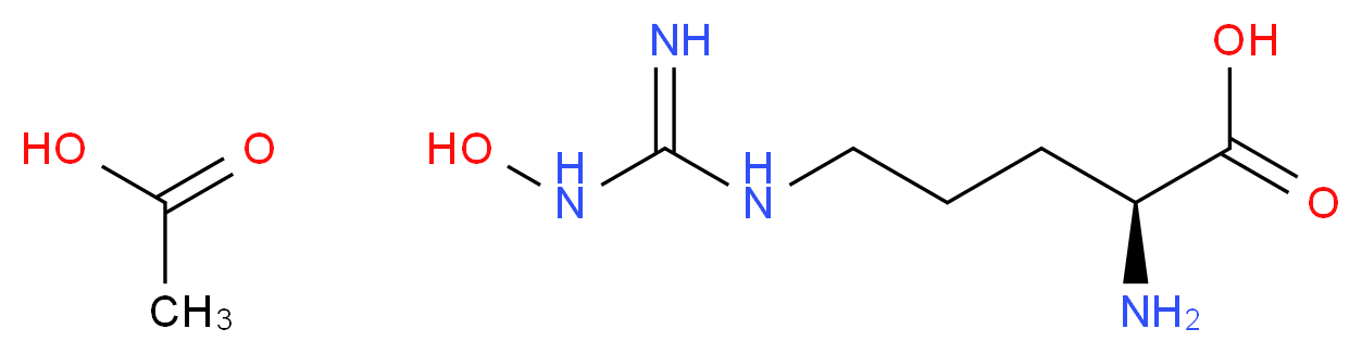 NG-Hydroxy-L-arginine acetate salt_Molecular_structure_CAS_53598-01-9)