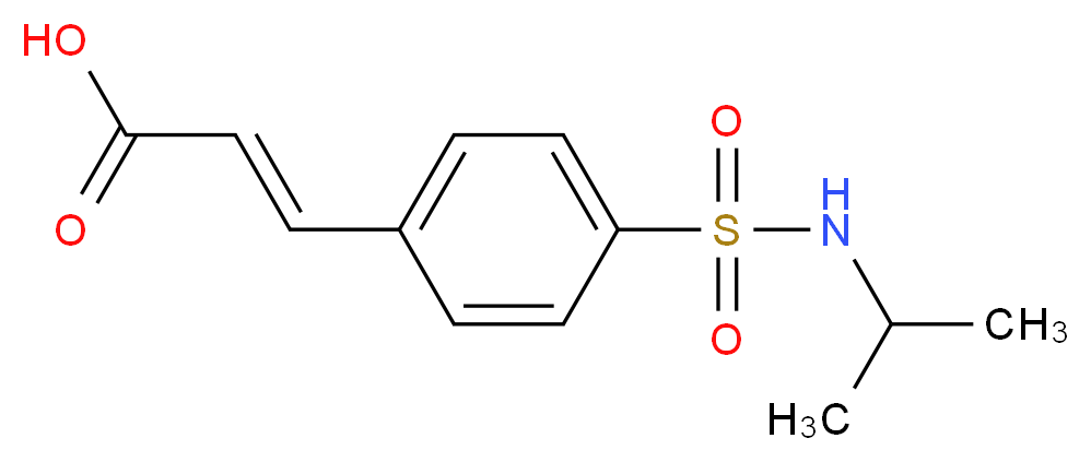 (2E)-3-{4-[(isopropylamino)sulfonyl]phenyl}acrylic acid_Molecular_structure_CAS_)