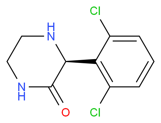 (S)-3-(2,6-DICHLORO-PHENYL)-PIPERAZIN-2-ONE_Molecular_structure_CAS_)