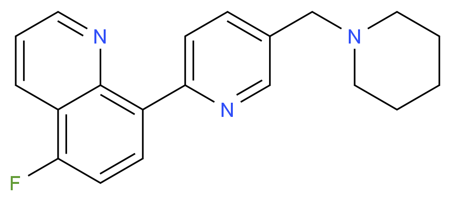 5-fluoro-8-[5-(piperidin-1-ylmethyl)pyridin-2-yl]quinoline_Molecular_structure_CAS_)