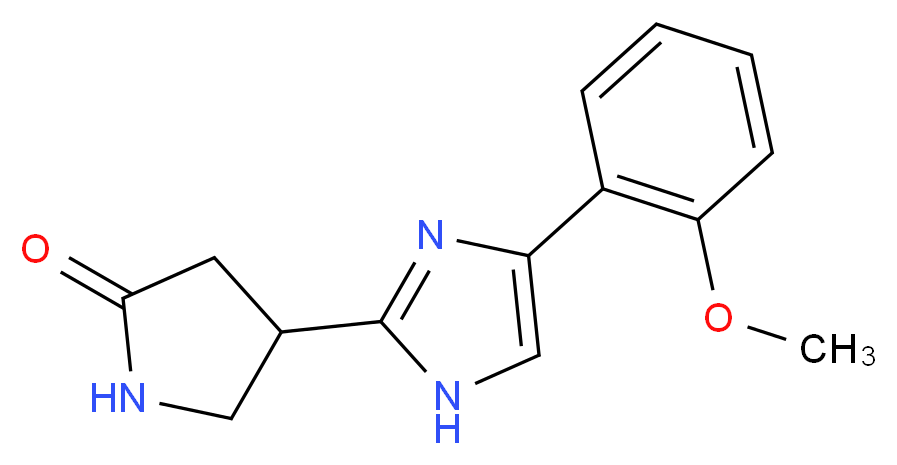 4-[4-(2-methoxyphenyl)-1H-imidazol-2-yl]-2-pyrrolidinone_Molecular_structure_CAS_)
