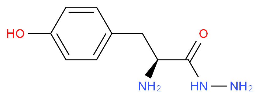 (S)-2-Amino-3-(4-hydroxyphenyl)propanehydrazide_Molecular_structure_CAS_7662-51-3)