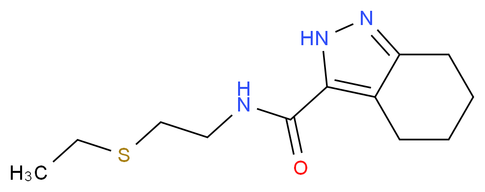 N-[2-(ethylthio)ethyl]-4,5,6,7-tetrahydro-2H-indazole-3-carboxamide_Molecular_structure_CAS_)