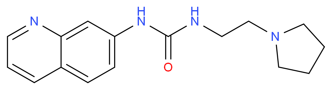N-(2-pyrrolidin-1-ylethyl)-N'-quinolin-7-ylurea_Molecular_structure_CAS_)