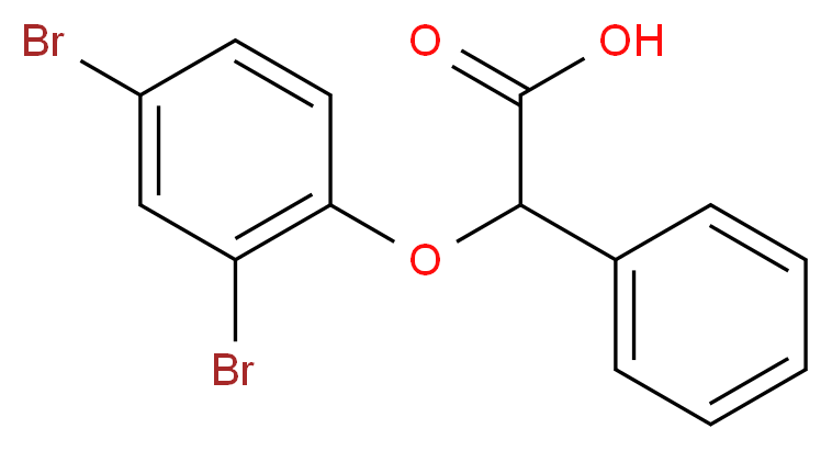 2-(2,4-dibromophenoxy)-2-phenylacetic acid_Molecular_structure_CAS_)