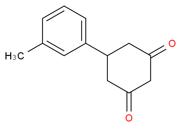 5-(3-Methylphenyl)cyclohexane-1,3-dione_Molecular_structure_CAS_)