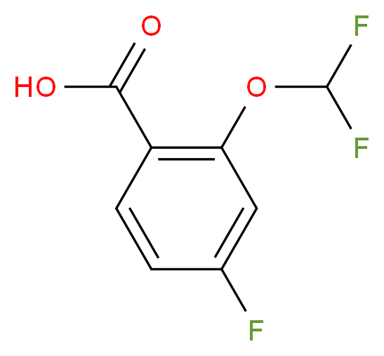 2-(difluoromethoxy)-4-fluorobenzoic acid_Molecular_structure_CAS_)