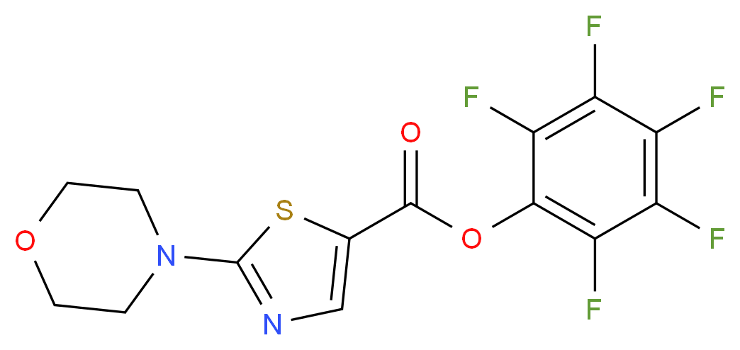 Pentafluorophenyl 2-morpholin-4-yl-1,3-thiazole-5-carboxylate 97%_Molecular_structure_CAS_941716-88-7)