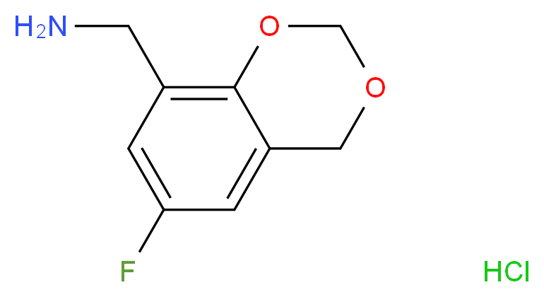 (6-fluoro-4H-benzo[d][1,3]dioxin-8-yl)methanamine hydrochloride_Molecular_structure_CAS_)