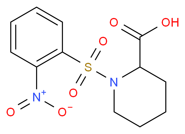 1-[(2-Nitrophenyl)sulfonyl]piperidine-2-carboxylic acid_Molecular_structure_CAS_130178-54-0)