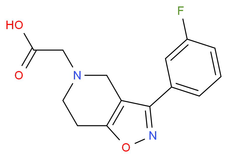 [3-(3-fluorophenyl)-6,7-dihydroisoxazolo[4,5-c]pyridin-5(4H)-yl]acetic acid_Molecular_structure_CAS_)