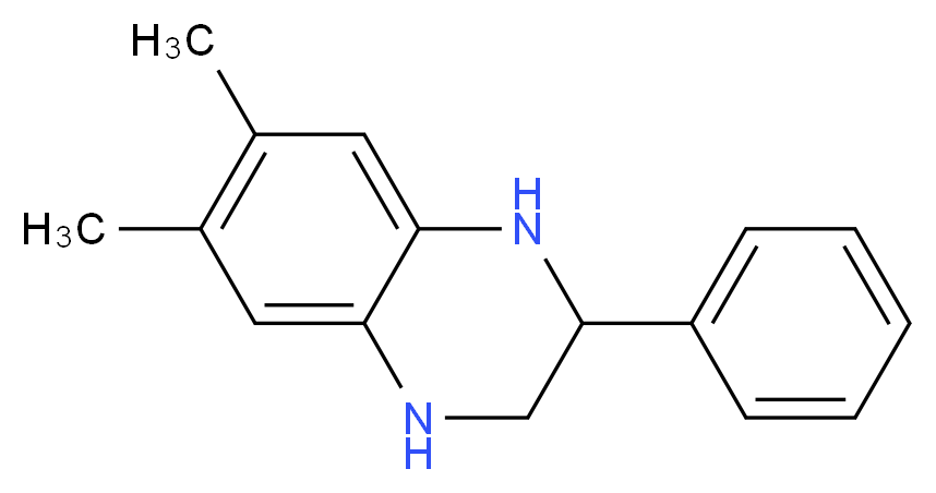 6,7-dimethyl-2-phenyl-1,2,3,4-tetrahydroquinoxaline_Molecular_structure_CAS_)