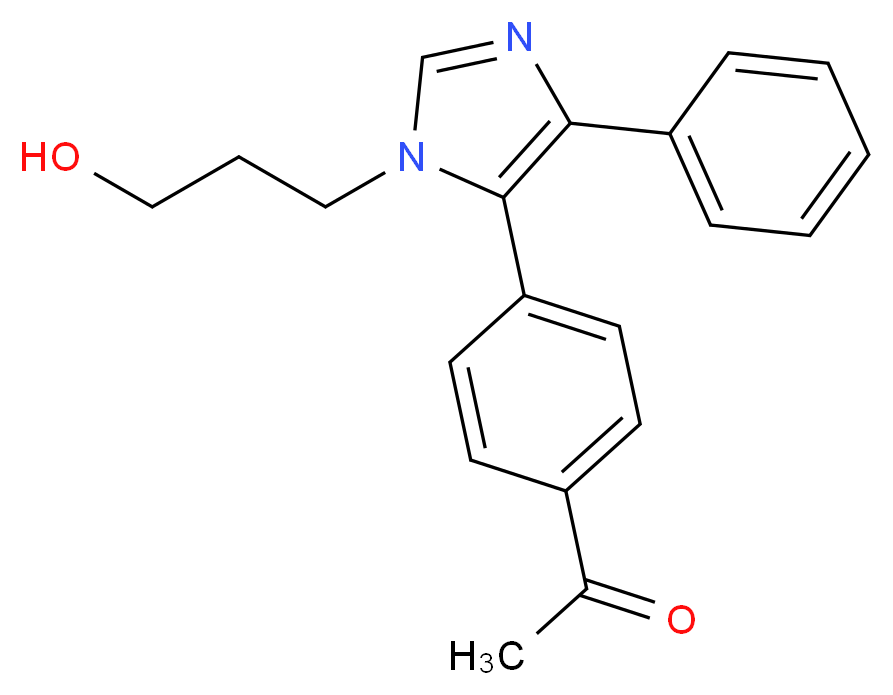 1-{4-[1-(3-hydroxypropyl)-4-phenyl-1H-imidazol-5-yl]phenyl}ethanone_Molecular_structure_CAS_)