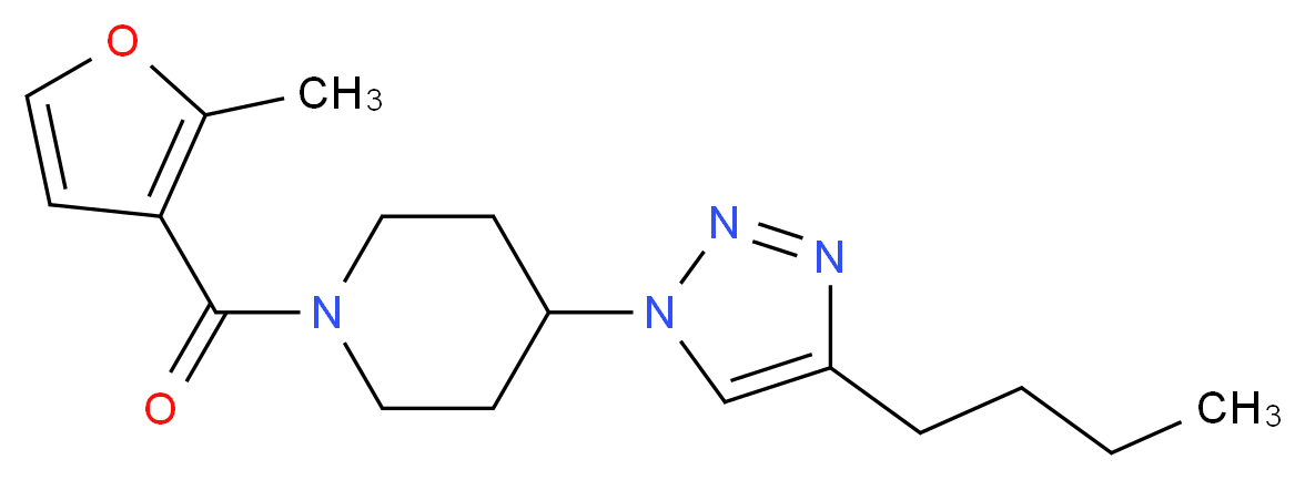 4-(4-butyl-1H-1,2,3-triazol-1-yl)-1-(2-methyl-3-furoyl)piperidine_Molecular_structure_CAS_)
