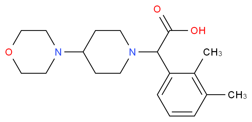 (2,3-dimethylphenyl)(4-morpholin-4-ylpiperidin-1-yl)acetic acid_Molecular_structure_CAS_)