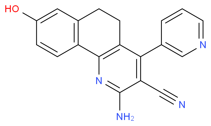 2-amino-8-hydroxy-4-pyridin-3-yl-5,6-dihydrobenzo[h]quinoline-3-carbonitrile_Molecular_structure_CAS_)