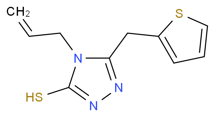 4-Allyl-5-(thien-2-ylmethyl)-4H-1,2,4-triazole-3-thiol_Molecular_structure_CAS_)
