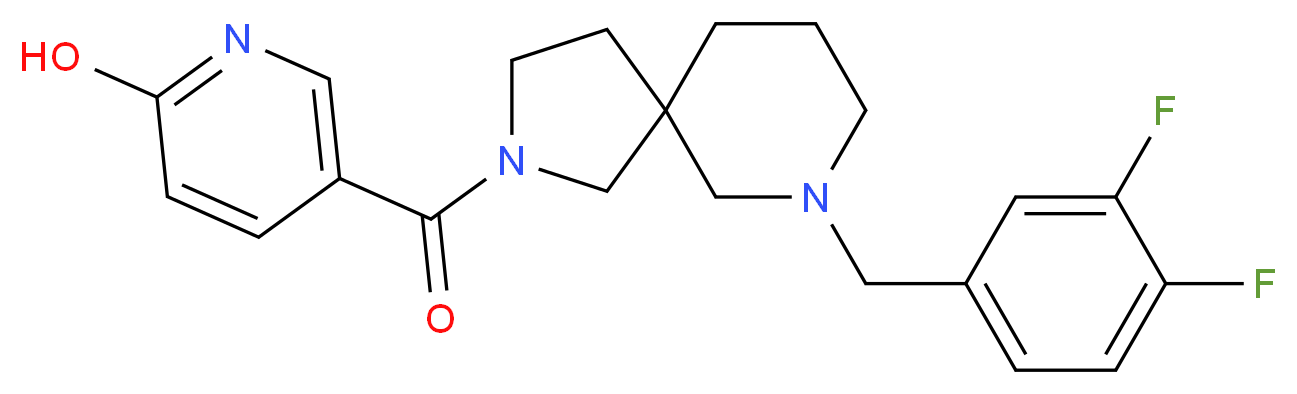5-{[7-(3,4-difluorobenzyl)-2,7-diazaspiro[4.5]dec-2-yl]carbonyl}-2-pyridinol_Molecular_structure_CAS_)