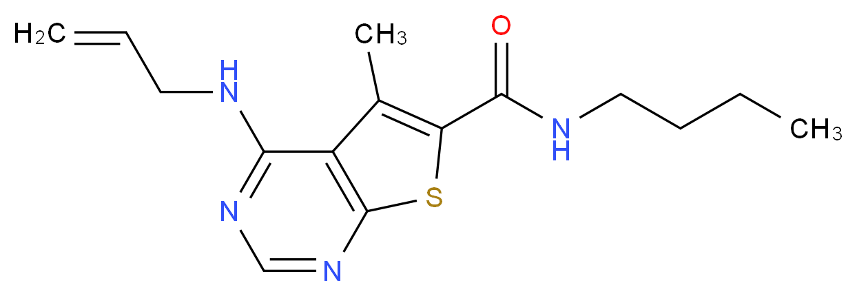 4-(allylamino)-N-butyl-5-methylthieno[2,3-d]pyrimidine-6-carboxamide_Molecular_structure_CAS_)