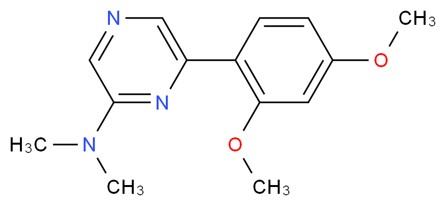 6-(2,4-dimethoxyphenyl)-N,N-dimethylpyrazin-2-amine_Molecular_structure_CAS_)