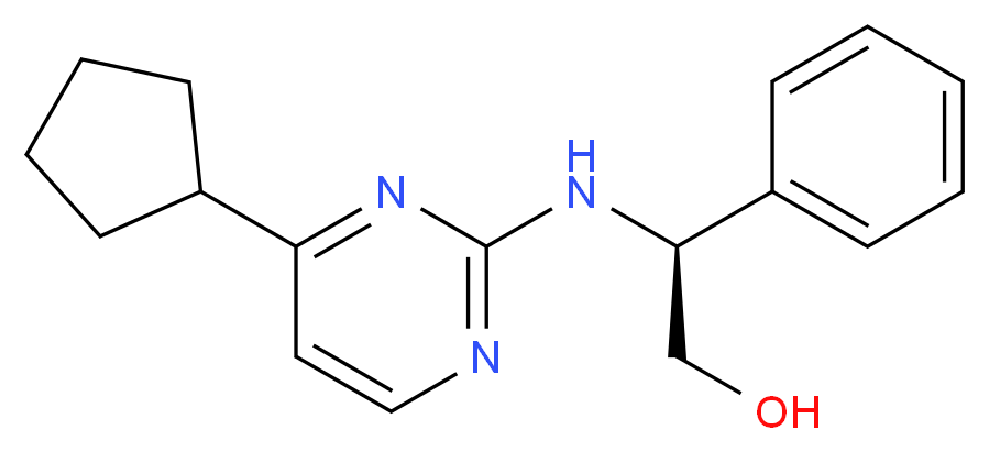 (2S)-2-[(4-cyclopentylpyrimidin-2-yl)amino]-2-phenylethanol_Molecular_structure_CAS_)