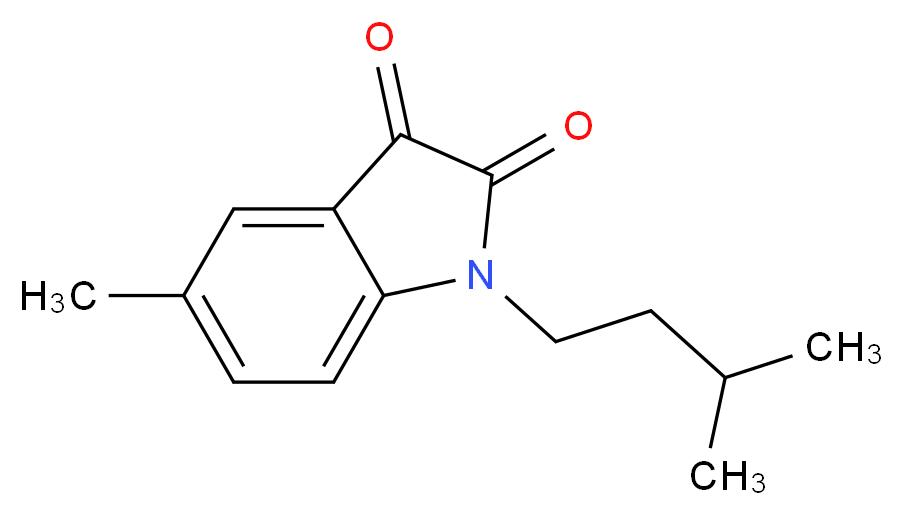 1-isopentyl-5-methylindoline-2,3-dione_Molecular_structure_CAS_)