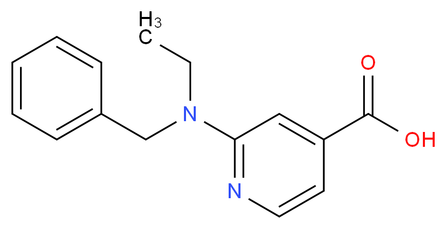 2-[Benzyl(ethyl)amino]isonicotinic acid_Molecular_structure_CAS_)